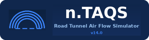 n.TAQS Road Tunnel Air Flow Simulator 로고